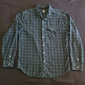 Volcom Flannel Shirt (Green/Black)